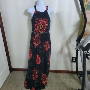 SLNY SL Fashions New York Floral, Floor Length Dress Size 6